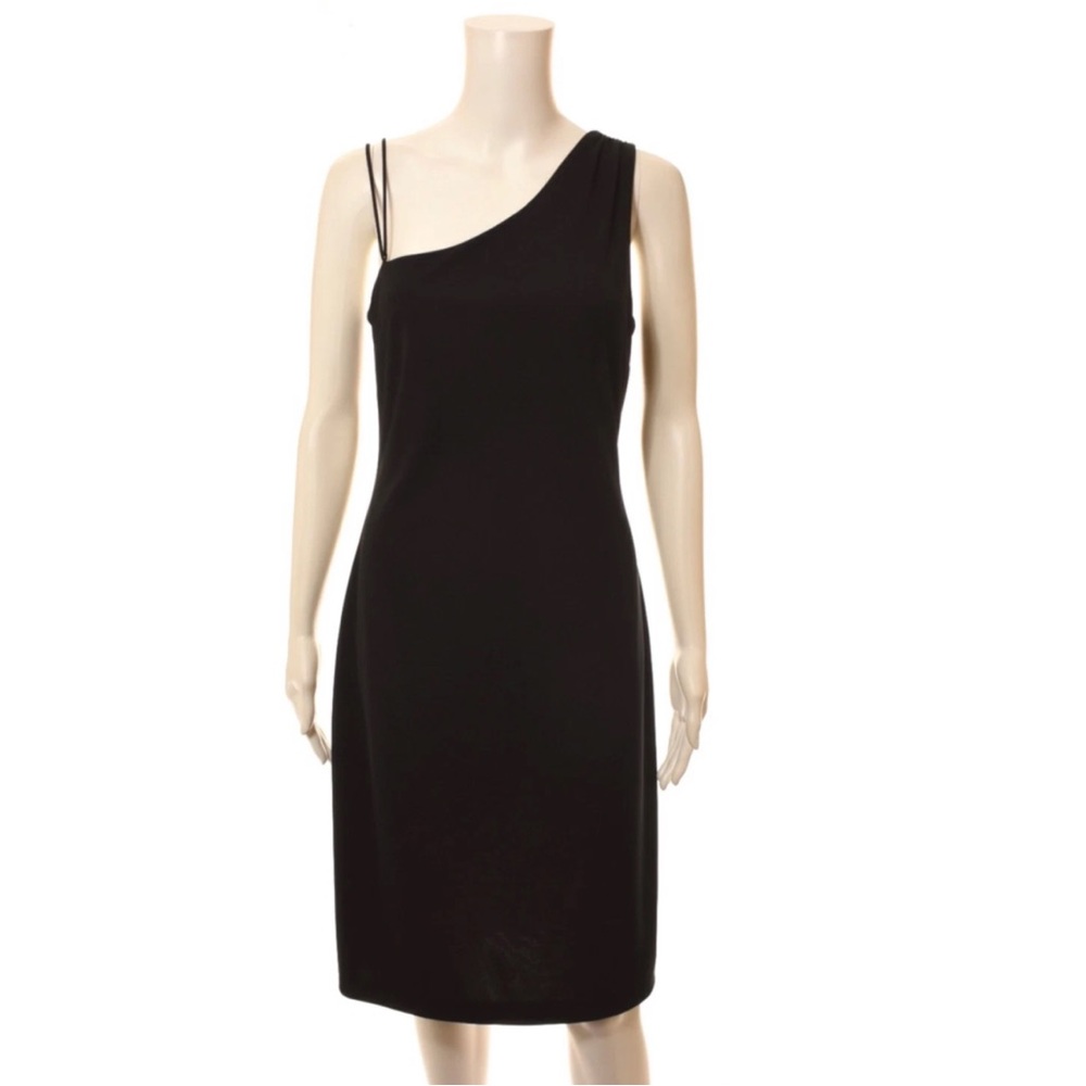 Y2K Express Black Reversible One-Shoulder Cocktail Dress